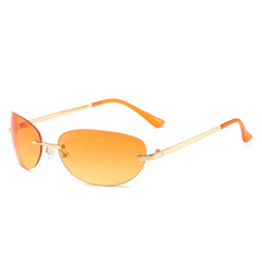 Accessories Women Cat-Eye Rimless Sunglasses