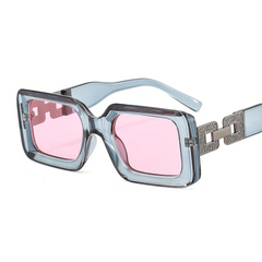Accessories Unisex Square Thick Frame Sunglasses