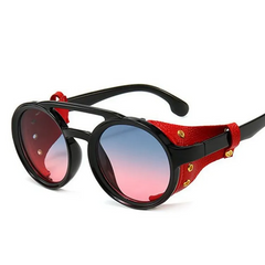 Accessories Unisex Retro Round Frame Punk Sunglasses