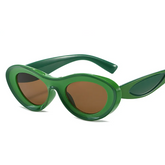 Accessories Kids Neutral Oval Color Block Sunglasses