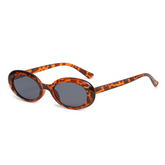 Accessories Women Oval Small Frame Jelly Sunglasses