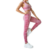 Women Camouflage Print Yoga Set