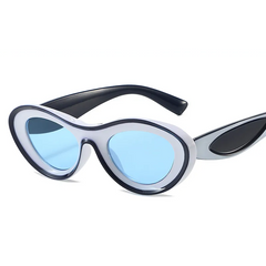 Accessories Kids Neutral Oval Color Block Sunglasses