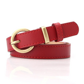 Accessories Women Causal Solid Color All-Match PU Belt