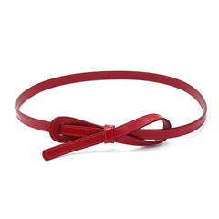 Accessories Women Bow Decor Leather Belt