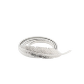 Accessories Women Single Loop Metal Spring Chain Leaf Belt