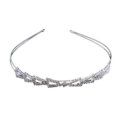 Accessories Women Rhinestone Bowknot Wedding Bride Tiara
