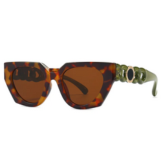 Accessories Women Chic All-Match Chain Shaped Temples Sunglasses