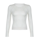 Women Casual Knit Long Sleeve T-Shirt