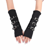 Accessories Women Punk Personality Buckle Decoration Mittens