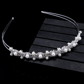 Accessories Women Rhinestone + Pearls Wedding Bride Tiara