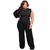 Women Casual Wide Leg Plus Size Jumpsuits