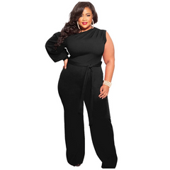 Women Casual Wide Leg Plus Size Jumpsuits