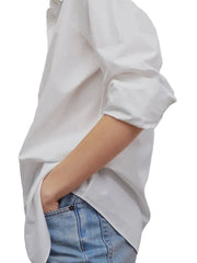Women Casual Pure Cotton Long Sleeve Blouses