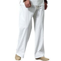 Men Cotton Wide Leg Oversized Jogger Trousers Plus Size