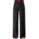 Women Cotton Linen Wide Leg High Waist Pants