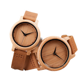 Women Casual Quartz Natural Bamboo Wristwatch