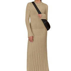 Women Elegant Printed V-Neck Lace-Up Maxi Dress