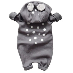 Newborn Cotton Cute Baby Deer Hooded Jumpsuit