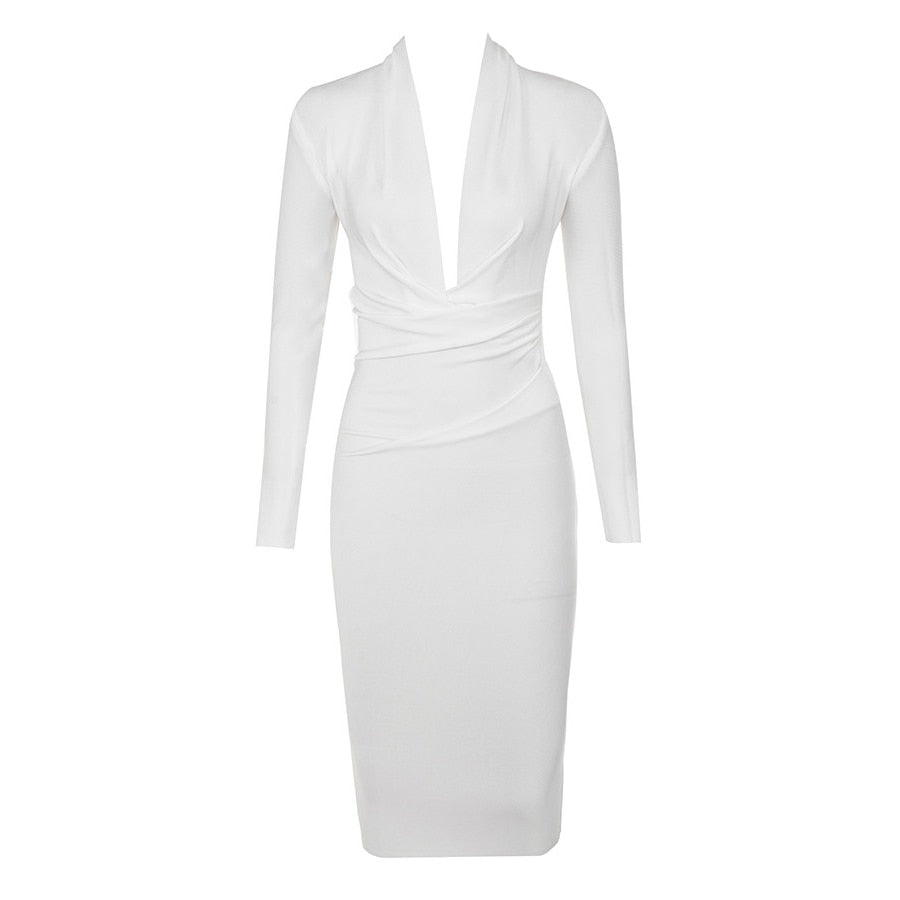 Women Long Sleeve Sexy Bodycon Dress