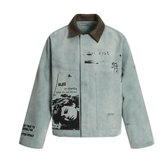 Women Casual Detroit Denim Overcoat