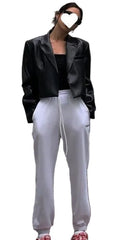 Women Black Pilot Leather Jacket