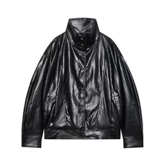 Women Aviator Leather Jacket