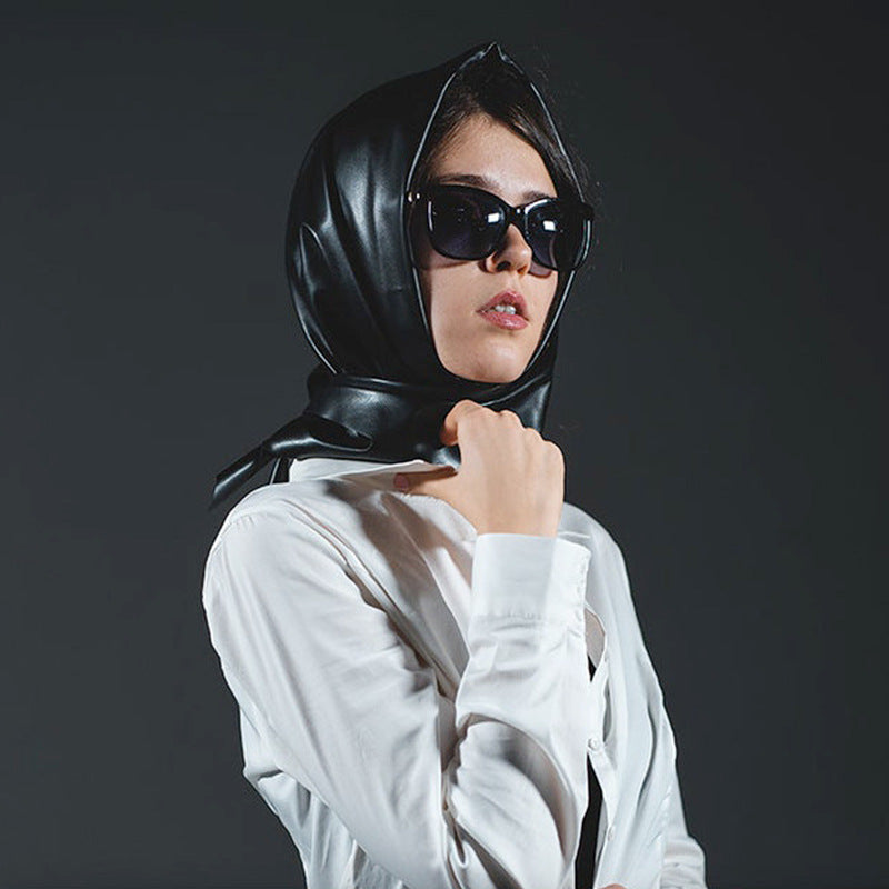 Accessories Women Leather Triangle Scarf