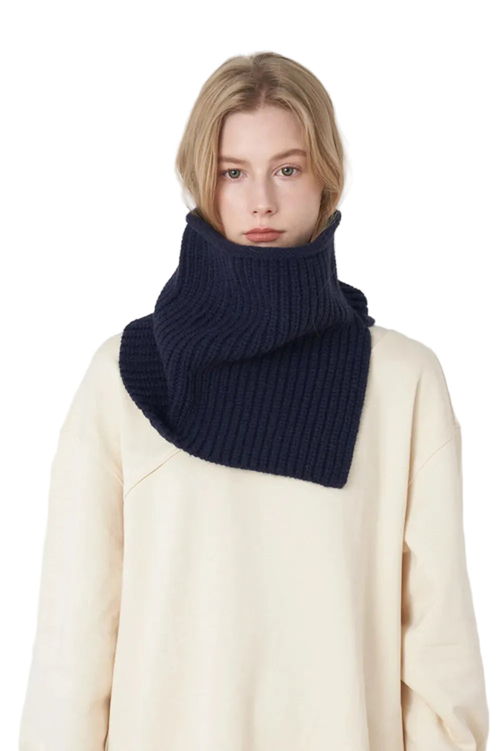 Accessories  Women Slit Pullover Knit Scarf