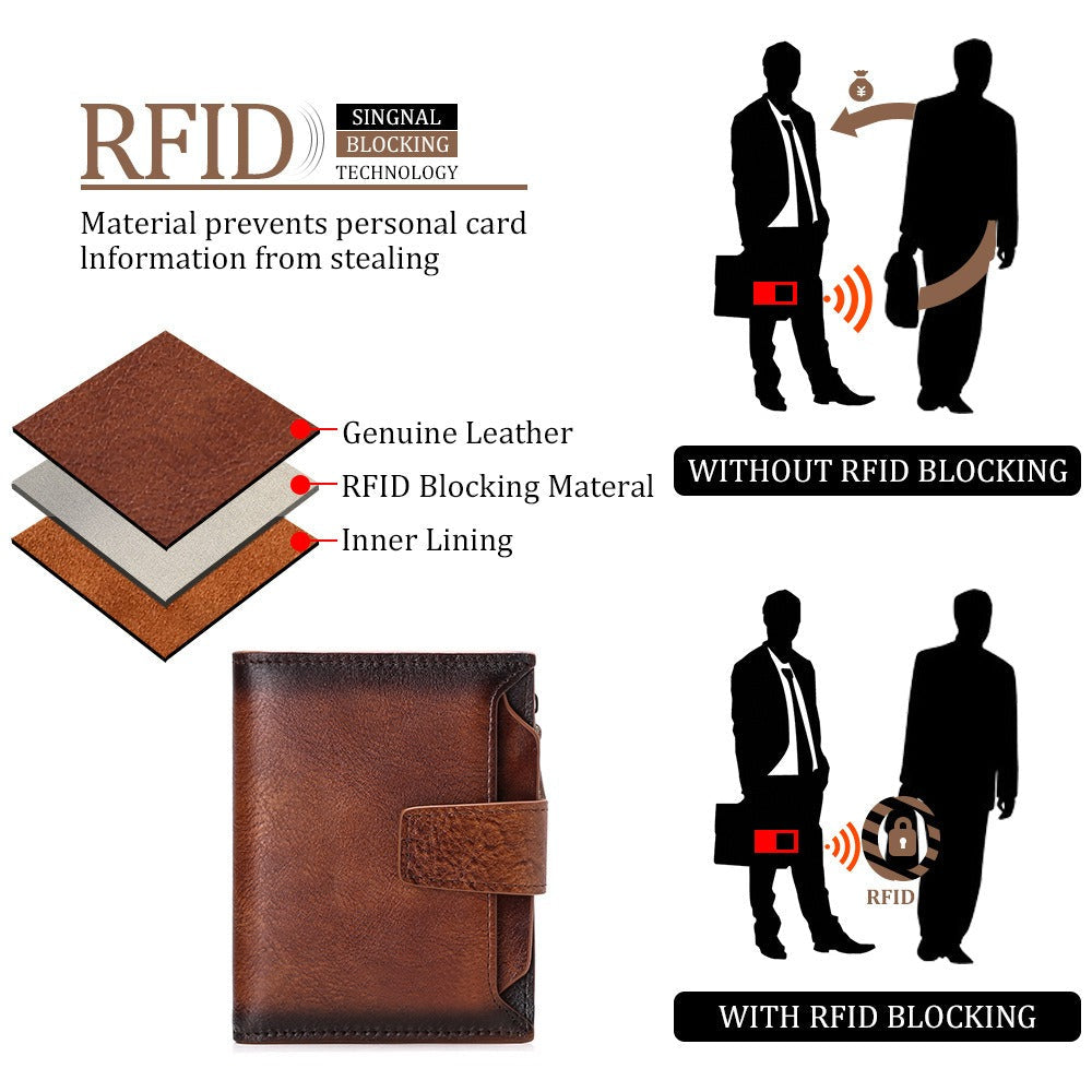 Accessories Men Genuine Leather Casual Wallet