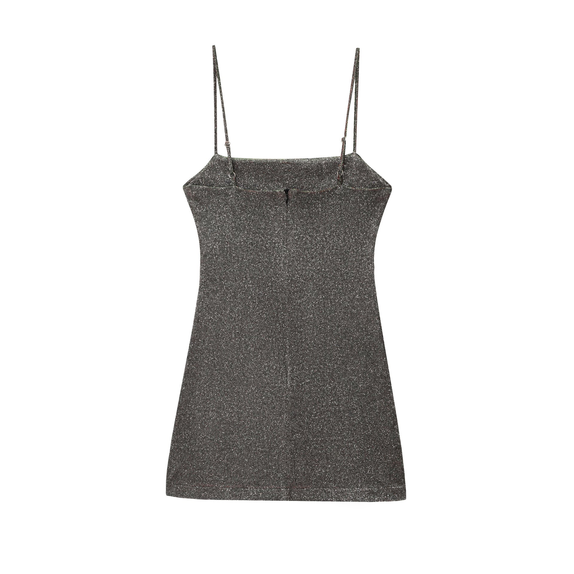 Women Elegant Square Neck Short Dress