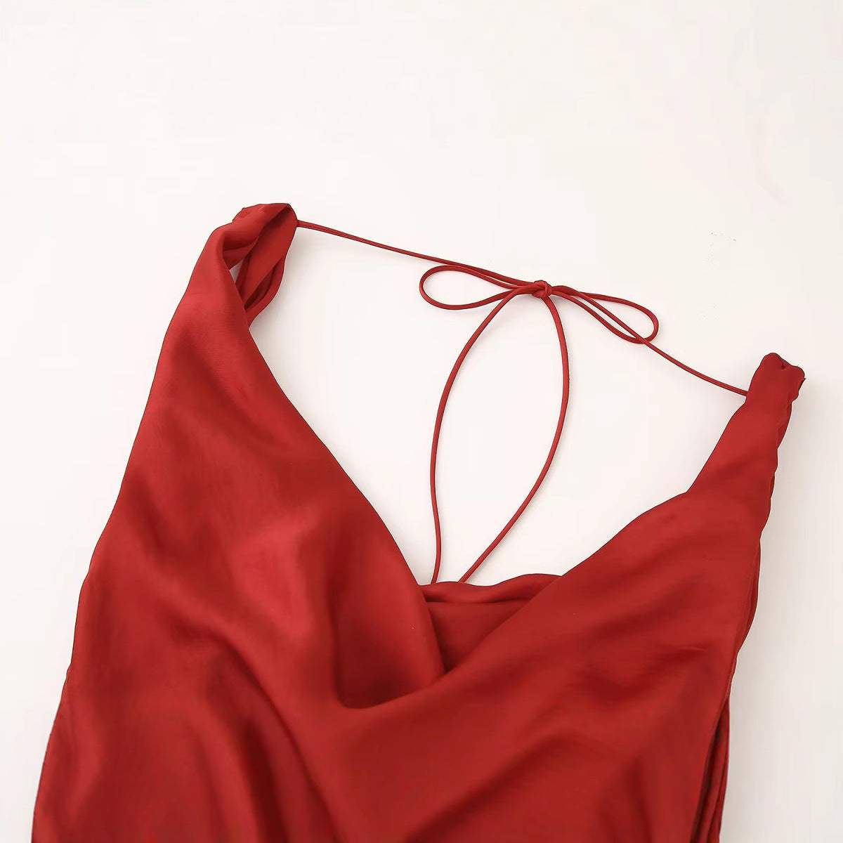 Women Elegant Silk Satin Camisole Dress