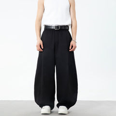 Men Loose Wide Leg Sports Pants