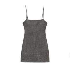 Women Elegant Square Neck Short Dress