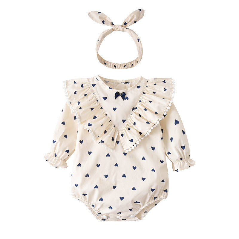 Newborn Infant Cotton Clothes Love Baby Onesie Romper