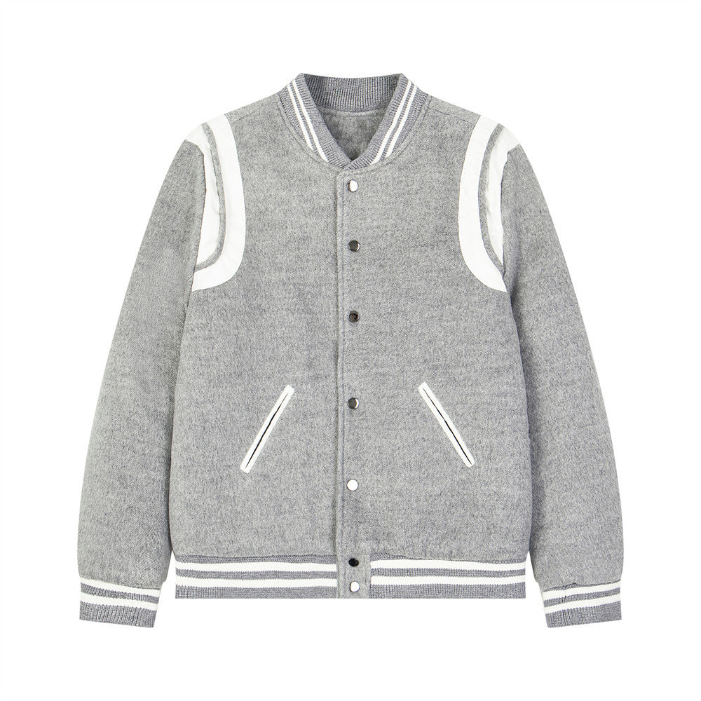 Unisex Classic Patchwork Baseball Jacket