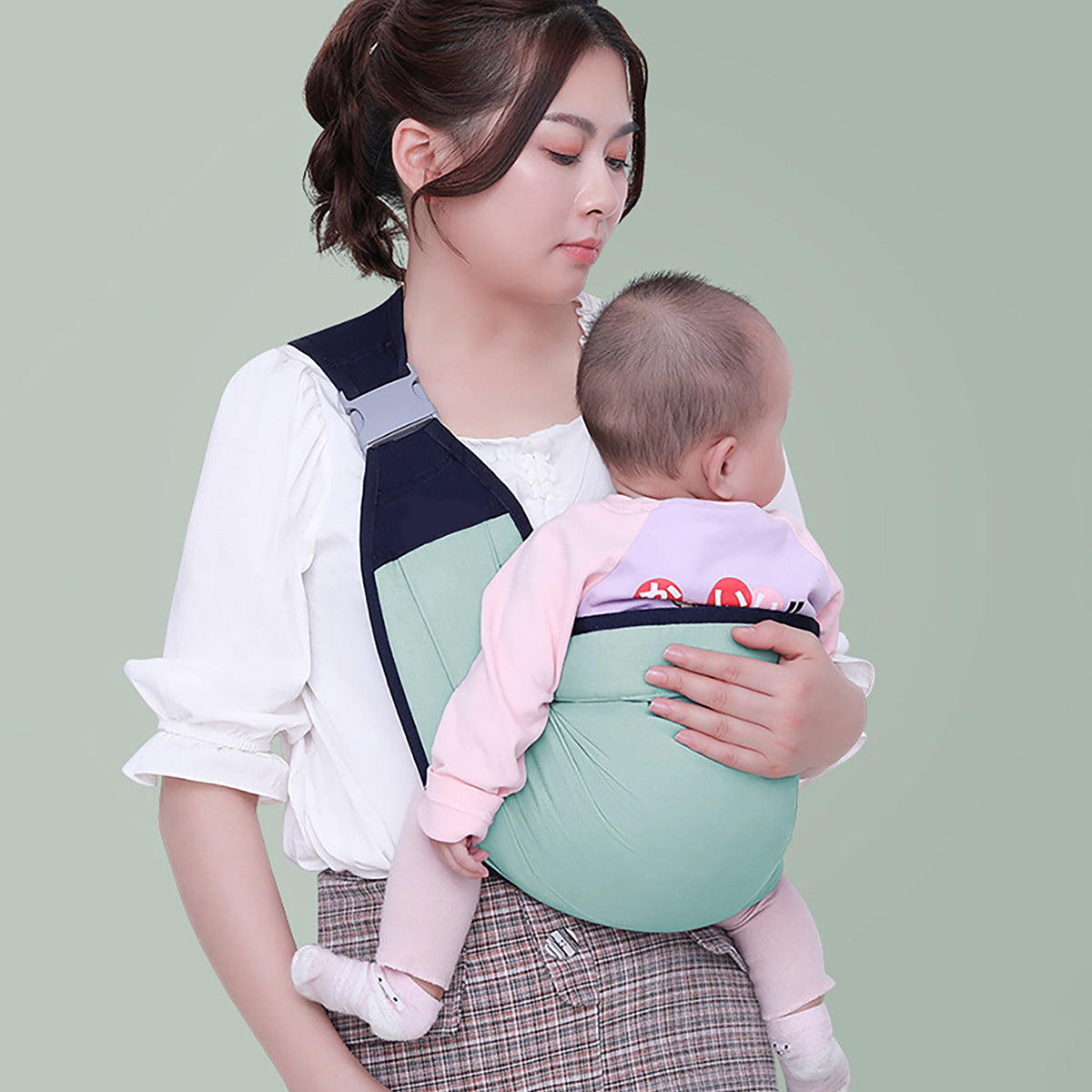 Baby carrier, multi-functional front carrier and cross-body style, breathable for all seasons