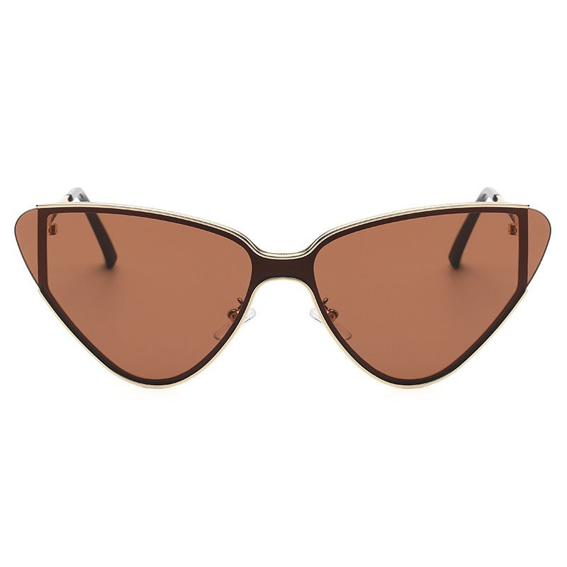 Accessories Women Large Metal Cat Eye Sunglasses