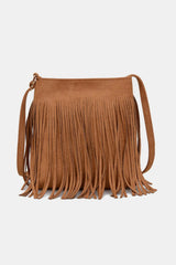 Accessories Women Suede Fringe Shoulder Bag