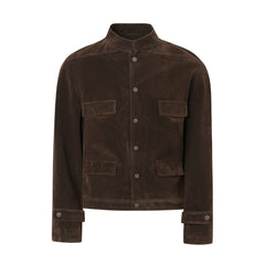 Mens Corduroy Loose Fit Long Sleeve Overshirt