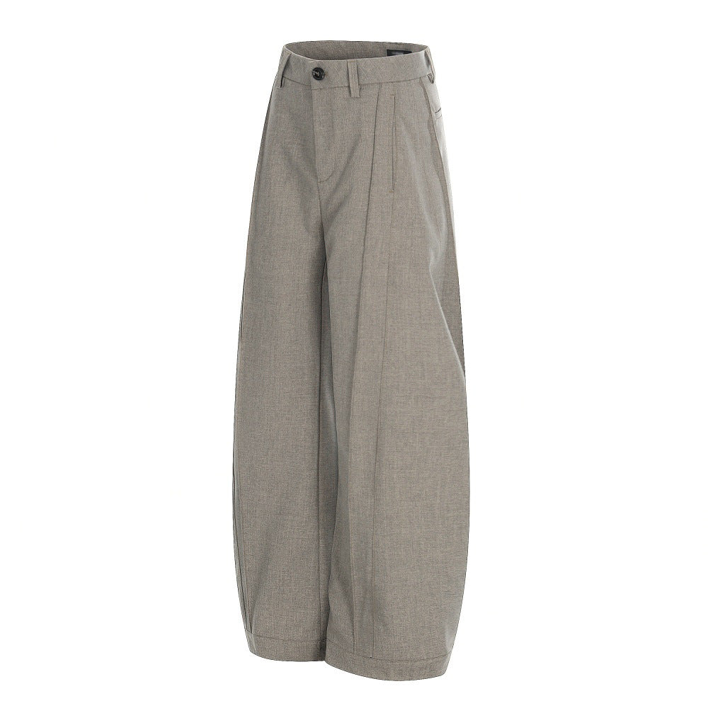 Men Casual Pleated Loose Wide Leg Pants