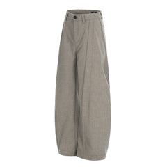 Men Casual Pleated Loose Wide Leg Pants