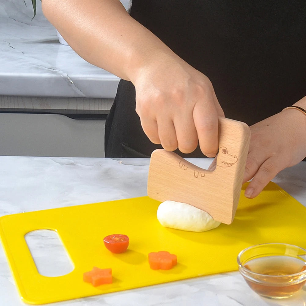 Kids Knives Fruit Vegetable Kitchen Tools Cutting + Board