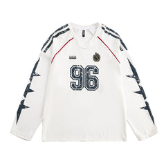 Women Activewear V-neck Sports Sweatshirt