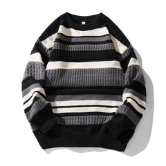 Unisex Round Neck Ribbed Sweater
