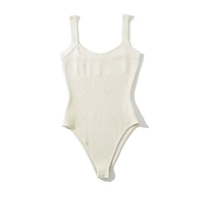 Women Summer Tank Sleeveless Knit Bodysuits