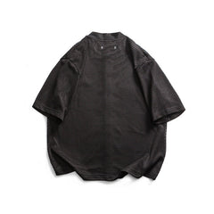 Men Breathable Active Loose Sports Lapel Shirt