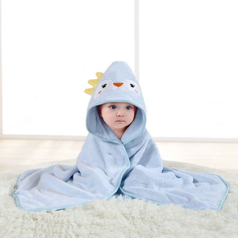 NewBorn Child Baby Cartoon Animal Face Hooded Towel