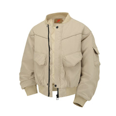 Men Winter Casual Baseball Bomber Jacket