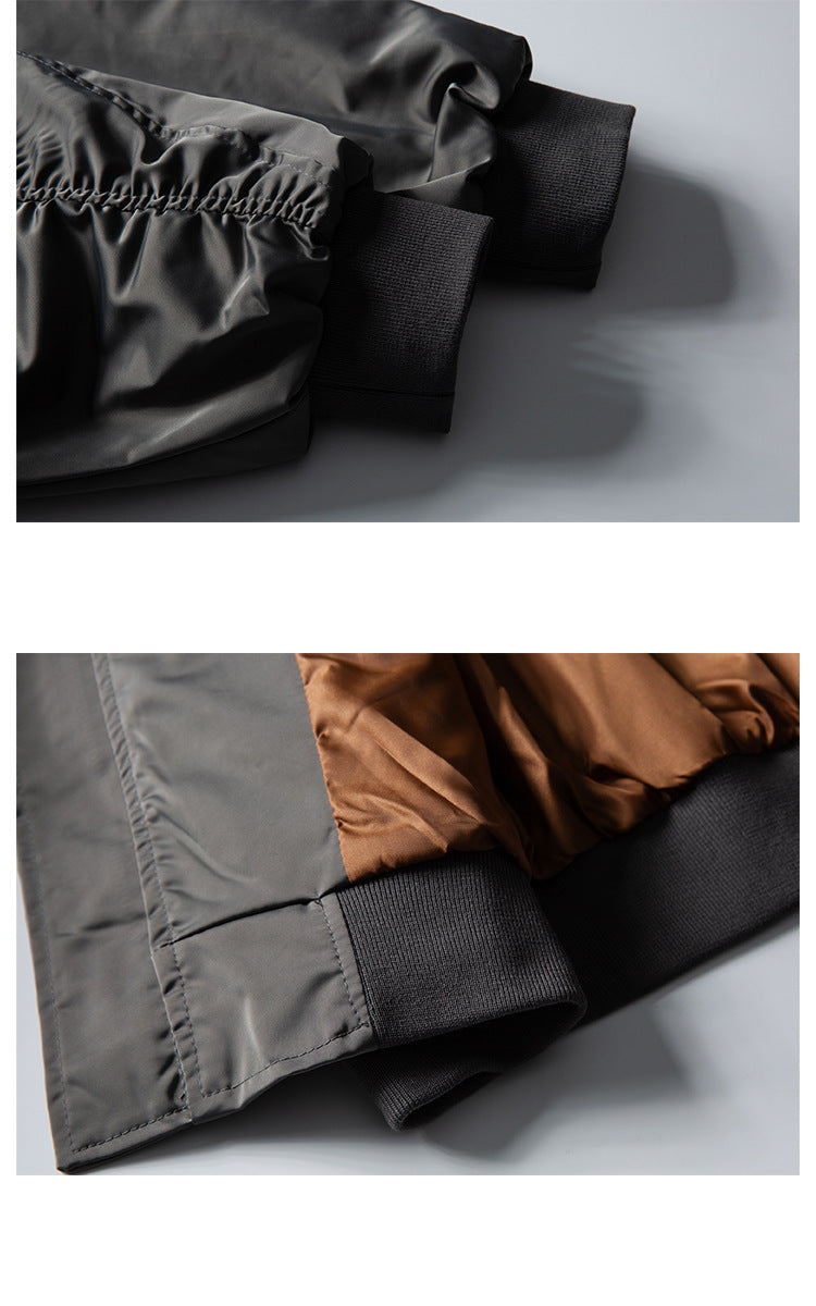 Unisex Casual Retro Bomber Jacket